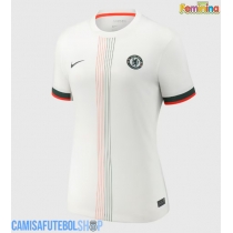 Camisa de time de futebol Chelsea Liam Delap #9 Replicas 2º Equipamento Feminina 2025-26 Manga Curta